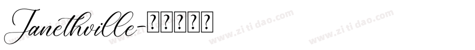 Janethville字体转换