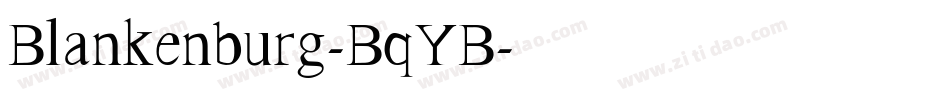 Blankenburg-BqYB字体转换