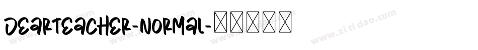 DearTeacher-Normal字体转换