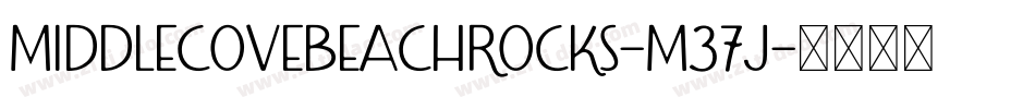 MiddleCoveBeachRocks-M37J字体转换