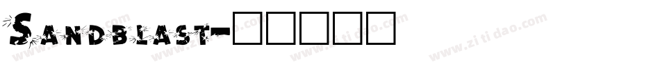 Sandblast字体转换