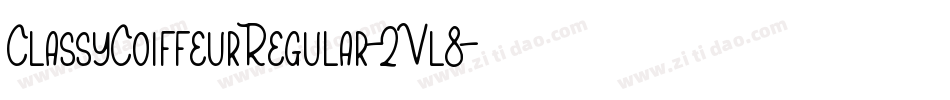 ClassyCoiffeurRegular-2Vl8字体转换