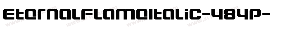 EternalFlameItalic-484p字体转换