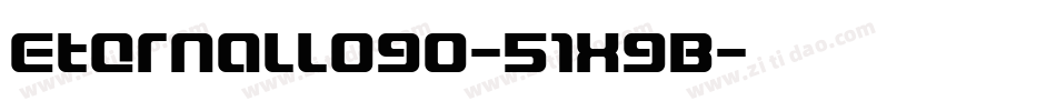 EternalLogo-51X9B字体转换
