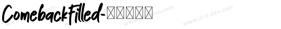 ComebackFilled字体转换