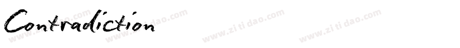 Contradiction字体转换