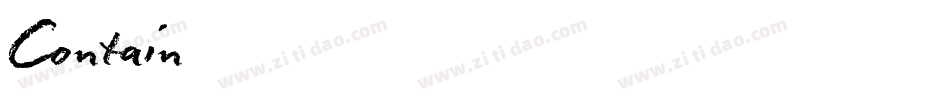 Contain字体转换