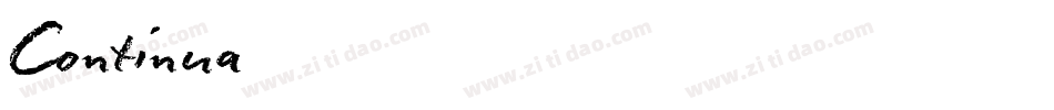 Continua字体转换