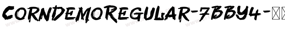 CornDemoRegular-7BBY4字体转换