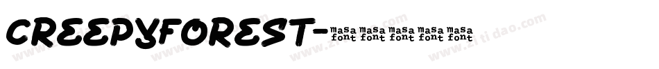 CreepyForest字体转换