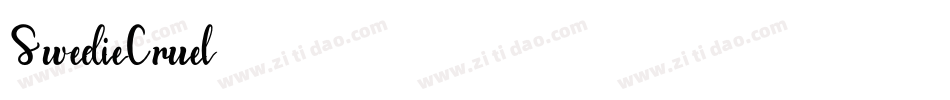 SwedieCruel字体转换