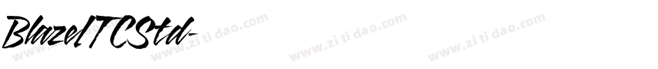 BlazeITCStd字体转换