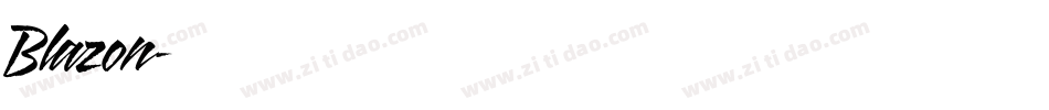 Blazon字体转换