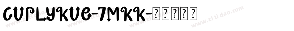 CurlyKue-7mKK字体转换