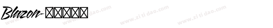 Blazon字体转换