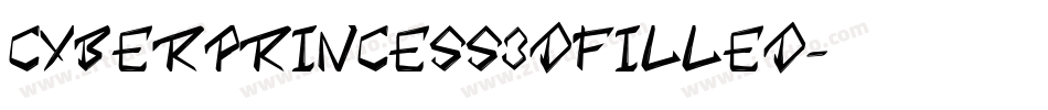 CyberPrincess3DFilled字体转换