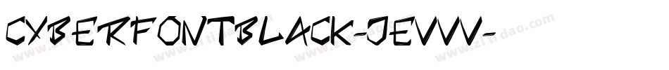 CyberfontBlack-jEVvv字体转换