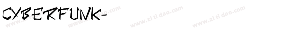 Cyberfunk字体转换