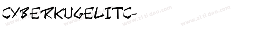 CyberkugelITC字体转换
