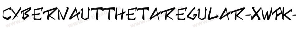 CybernautThetaRegular-xWpK字体转换
