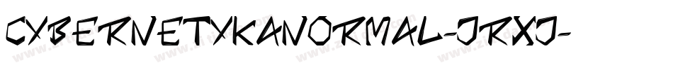 CybernetykaNormal-jrxj字体转换
