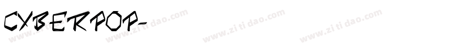 Cyberpop字体转换