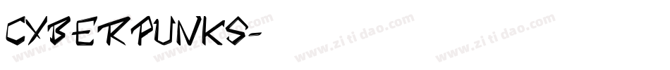 Cyberpunks字体转换