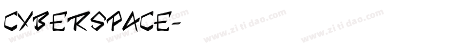 Cyberspace字体转换