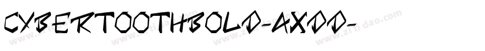 CybertoothBold-AXDD字体转换