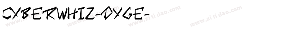 Cyberwhiz-DYgE字体转换
