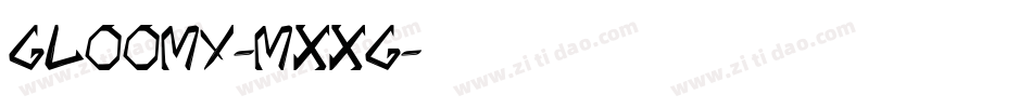Gloomy-mXxG字体转换