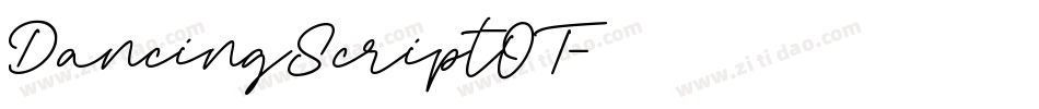 DancingScriptOT字体转换