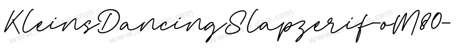 KleinsDancingSlapzerif-oM80字体转换
