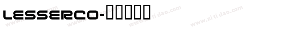 LESSERCO字体转换