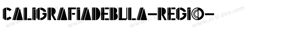 CaligrafiaDeBula-Regio字体转换
