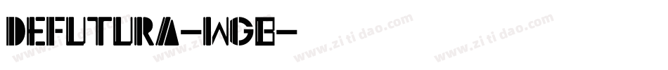 DeFutura-wG8字体转换