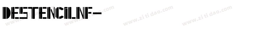 DeStencilNF字体转换