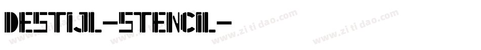 DeStijl-Stencil字体转换