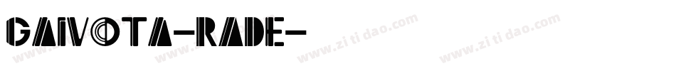 Gaivota-RADe字体转换