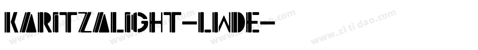KaritzaLight-lwDe字体转换