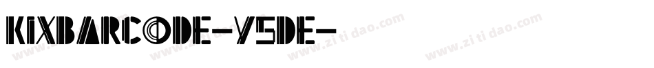 KixBarcode-y5De字体转换