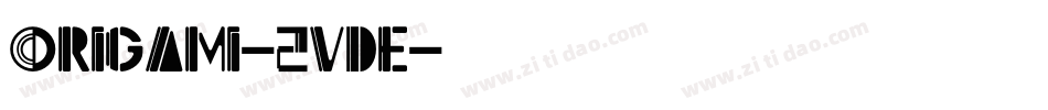 Origami-2vDe字体转换