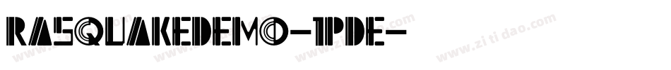 RasquakeDemo-1pDe字体转换