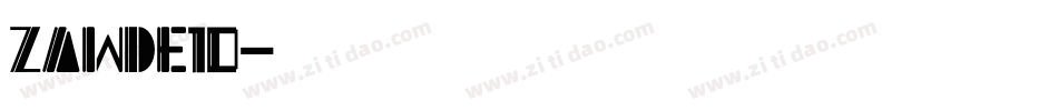ZawDe10字体转换