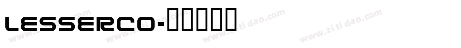 LESSERCO字体转换