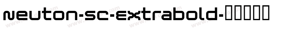 Neuton-SC-Extrabold字体转换
