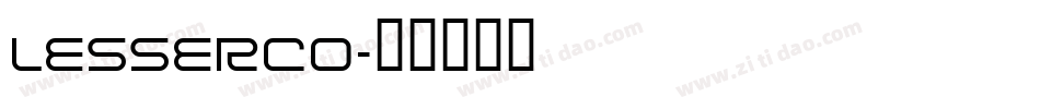 LESSERCO字体转换