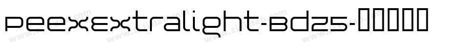 PeexExtralight-Bdz5字体转换