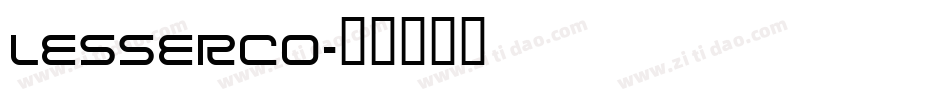 LESSERCO字体转换