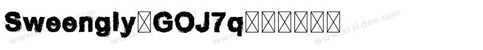 Sweengly-GOJ7q字体转换
